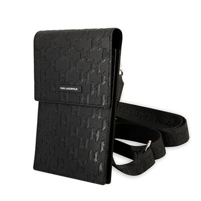 Karl Lagerfeld Etui uniwersalne / wsuwka 170 x 90 mm black Monogram Plate