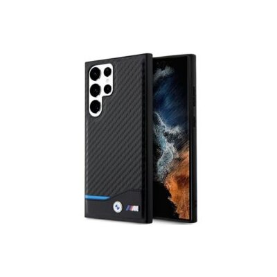 Etui BMW BMHCS23L22NBCK do Samsung Galaxy S23 Ultra S918 Leather Carbon czarny/black