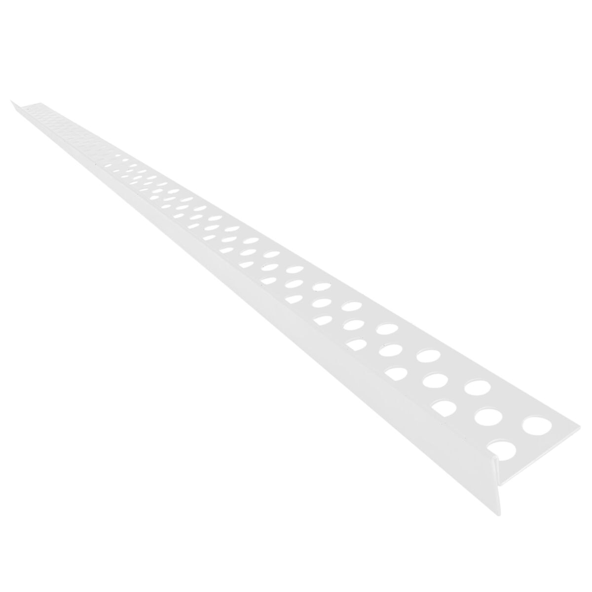 Nierdzewna listwa spadkowa do krawędzi biała 1200 JANO