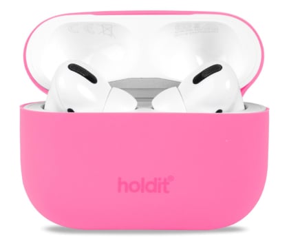 Zdjęcia - Etui na słuchawki Holdit Silicone Case AirPods Pro 1&2 Bright Pink - darmowy odbiór w 22 mia 