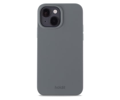 Holdit Silicone Case iPhone 14/13 Space Gray