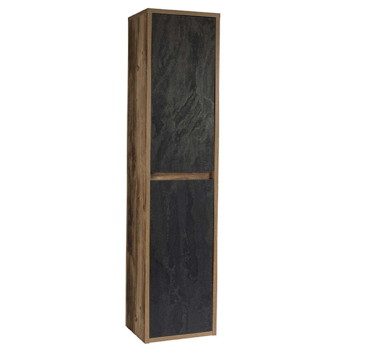 Comad HAMPTON CONCRETE 80-01 Słupek wysoki 2D 80cm Ciemny beton Dąb Huton