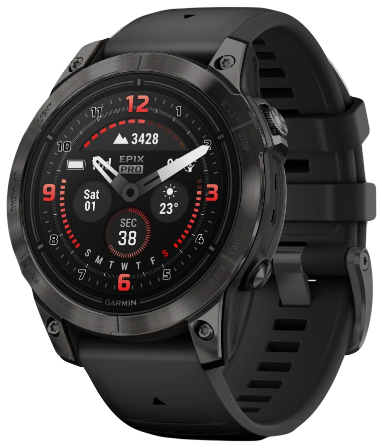 Zdjęcia - Smartwatche Garmin Zegarek  Epix PRO Sapphire Tytan  z czujnikiem tętna HRM Elev (Gen 2)