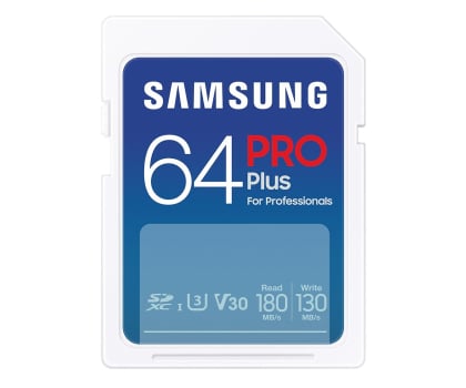 Samsung 64GB SDXC PRO Plus 180MB/s (2023)