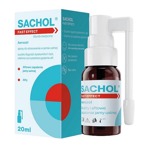 BAUSCH HEALTH IRELAND LIMITED Sachol Fast Effect Aerozol 20 ml