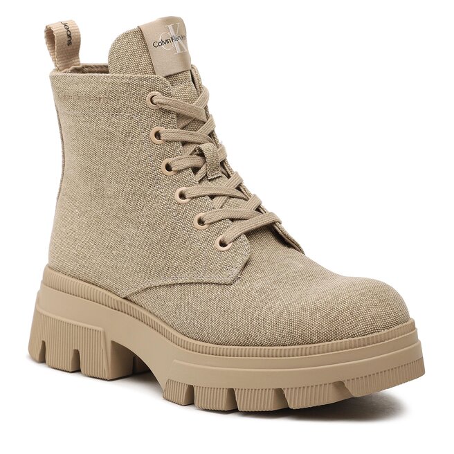 Trapery Calvin Klein Jeans Chunky Combat Laceup Boot Co YW0YW01239 Trabetine ACC