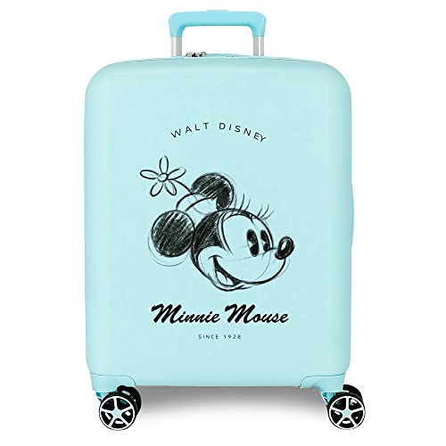 Disney Minnie You Are Magic Walizka kabiny Niebieski 40x55x20 cms Twarde mocowanie ABS Wbudowany 38,4l 2,82 kg 4 koła Podwójne Bagaż Ręczny, niebieski, Talla única, Walizka kabinowa