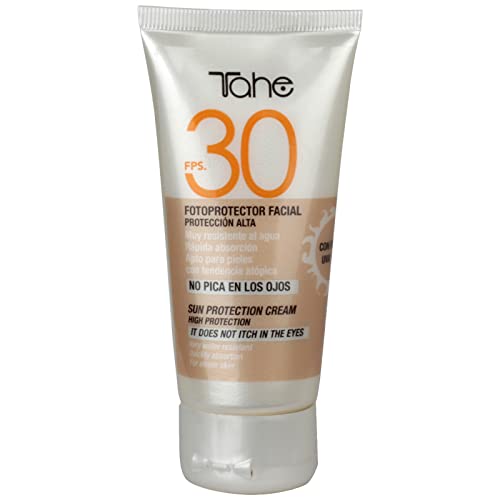 Tahe Sun Protect Osłona przeciwsłoneczna do twarzy Krem do twarzy FPS 30 Odpowiedni do skóry atopowej 50 ml