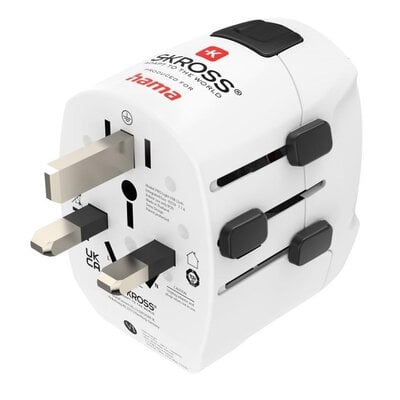 Adapter podróżny HAMA Word Travel Pro Light USB 223474 (Polska - Świat) | Bezpłatny transport