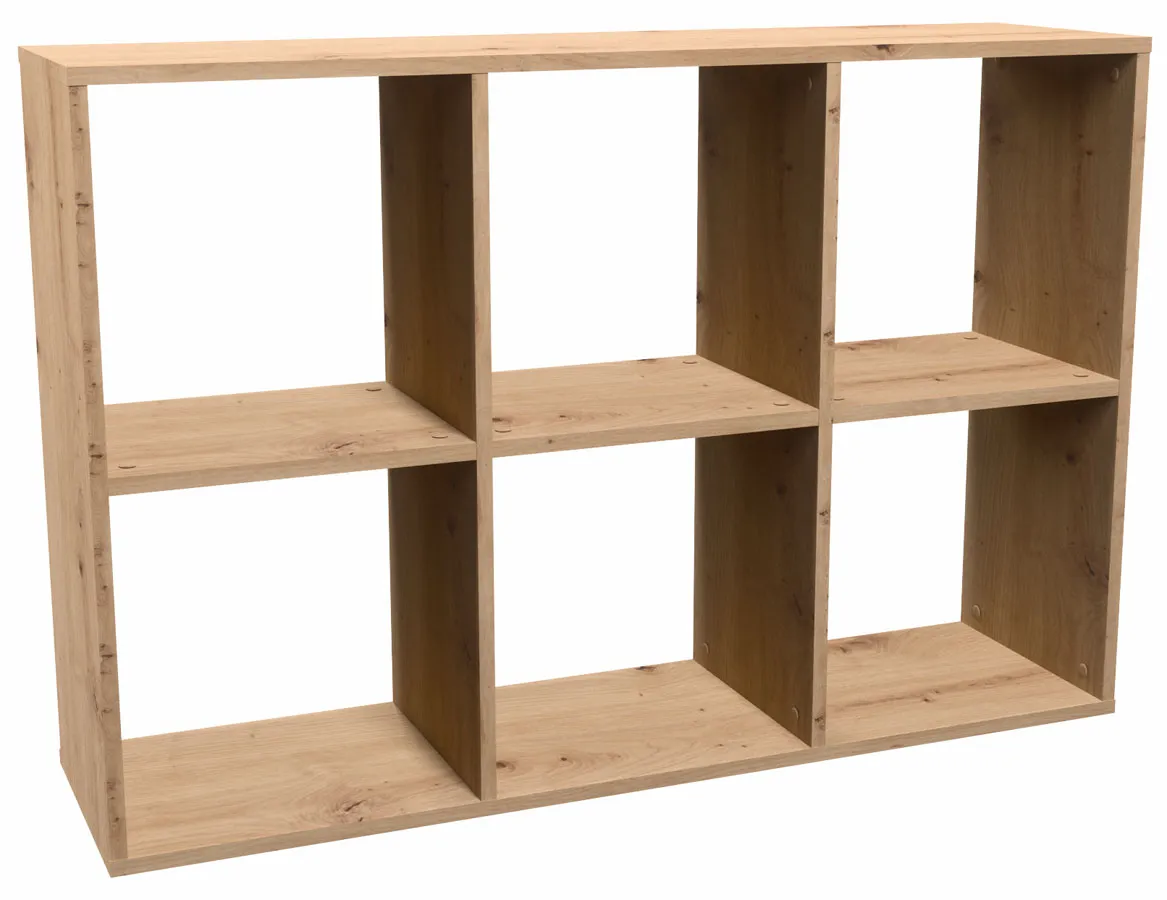 Ażurowy regał do pokoju młodzieżowego dąb artisan A3-C11