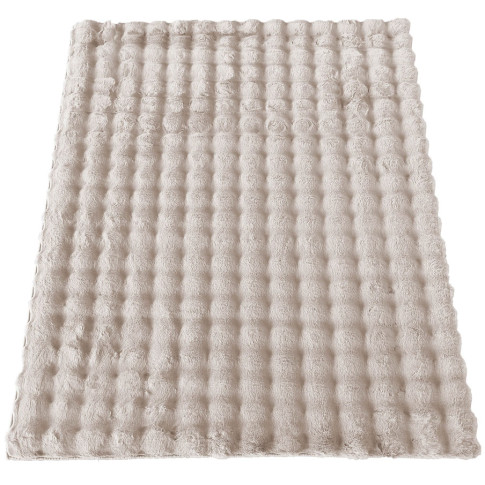Miękki dywan 3D typu shaggy latte P9-G56