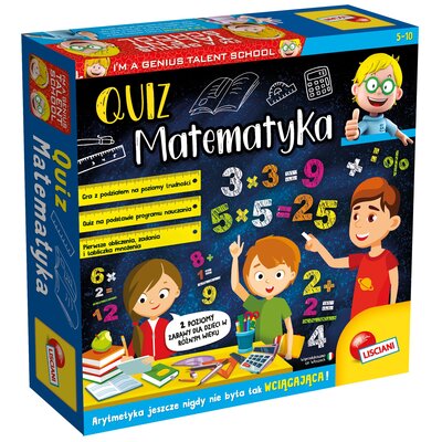 Lisciani Giochi Lisciani, Mały Geniusz, Quiz Matematyka, Gra Edukacyjna