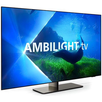 Zdjęcia - Telewizor Philips 55OLED818 55" OLED 4K 120Hz Google TV Ambilight x3 - WYPRZEDAŻ - o 