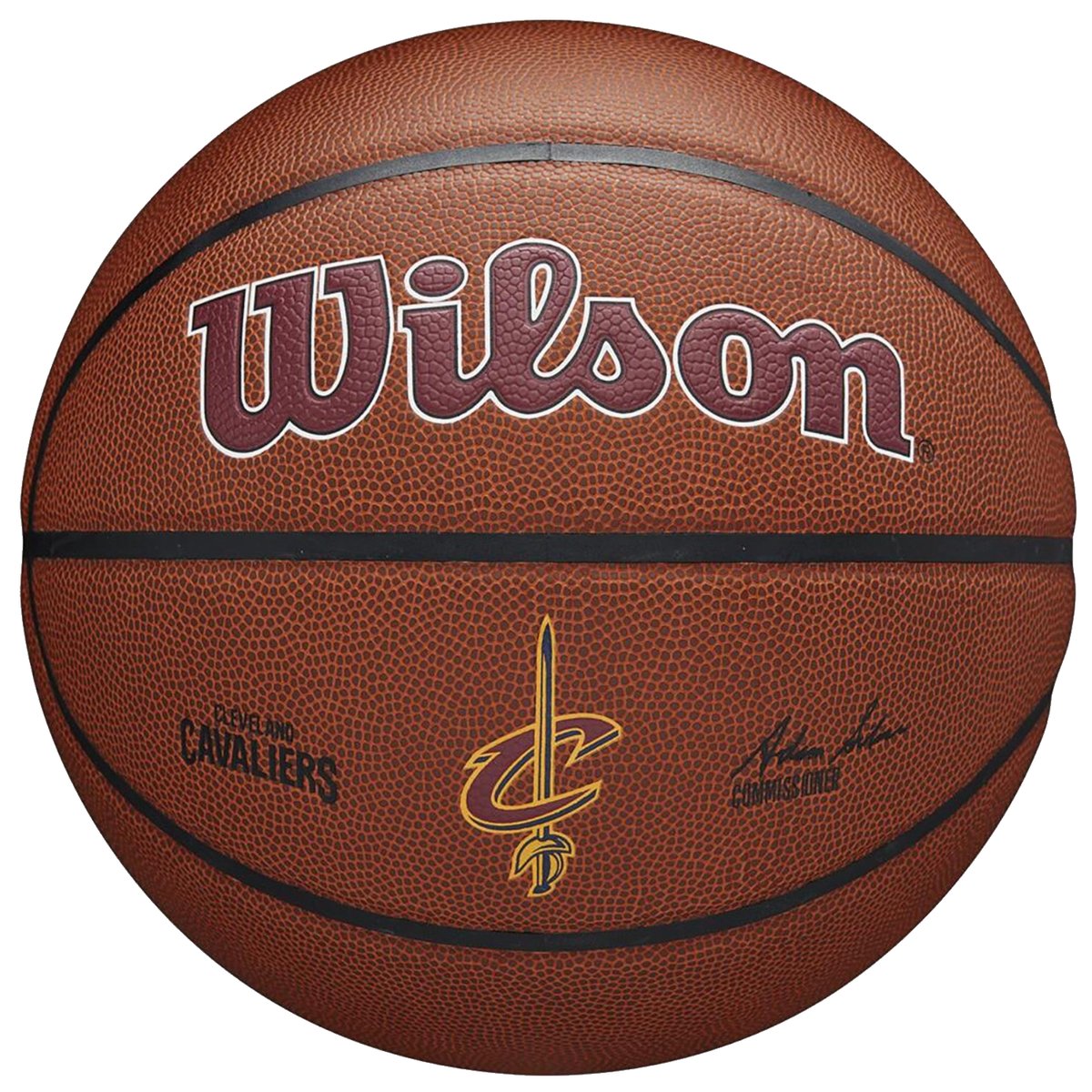 Wilson Team Alliance Cleveland Cavaliers Ball WTB3100XBCLE, unisex, piłki do koszykówki, Brązowe