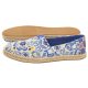 Espadryle Alpargata Rope Blue Multi Mediterranean Tiles Jacquard 10019819 (TS40-a) Toms