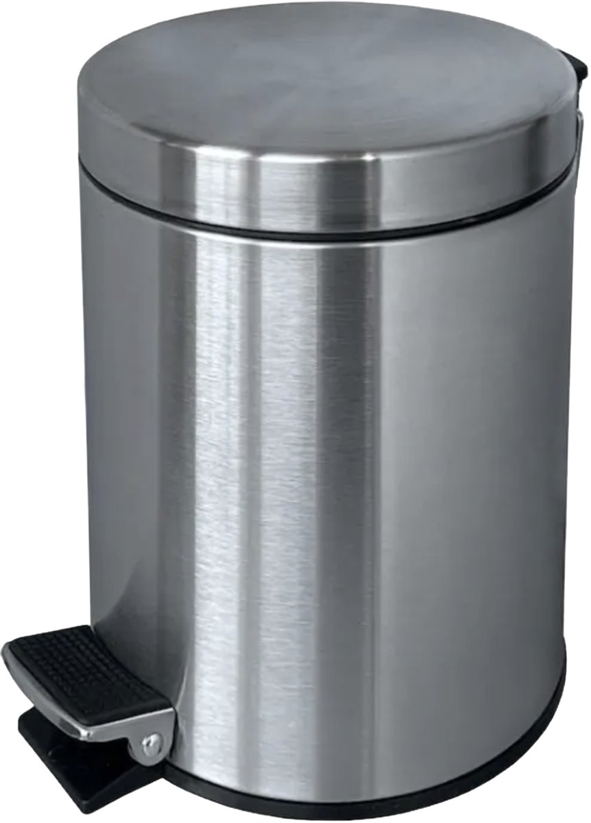 Kosz łazienkowy na śmieci pojemnik na odpadki stalowy 3l STELLA 20.003-SB