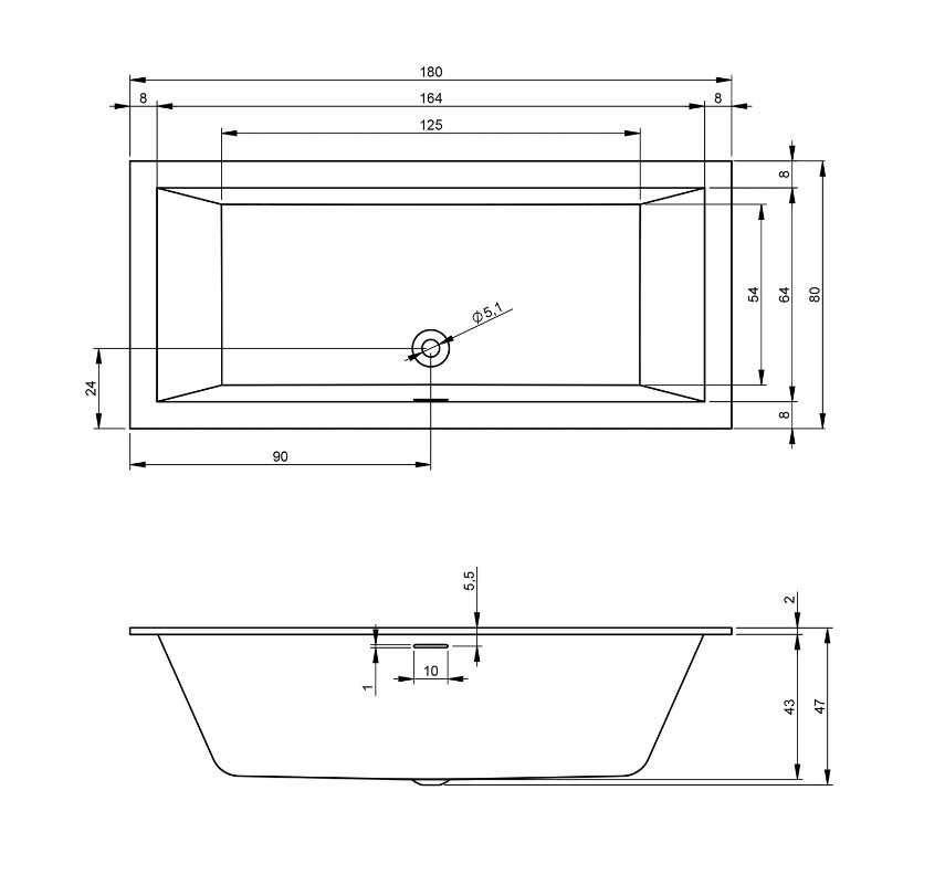 Riho Rethink Cubic Plug&Play Wanna prostokątna narożna 180x80 cm prawa biała B106011005 - odbiór osobisty: Kraków, Warszawa