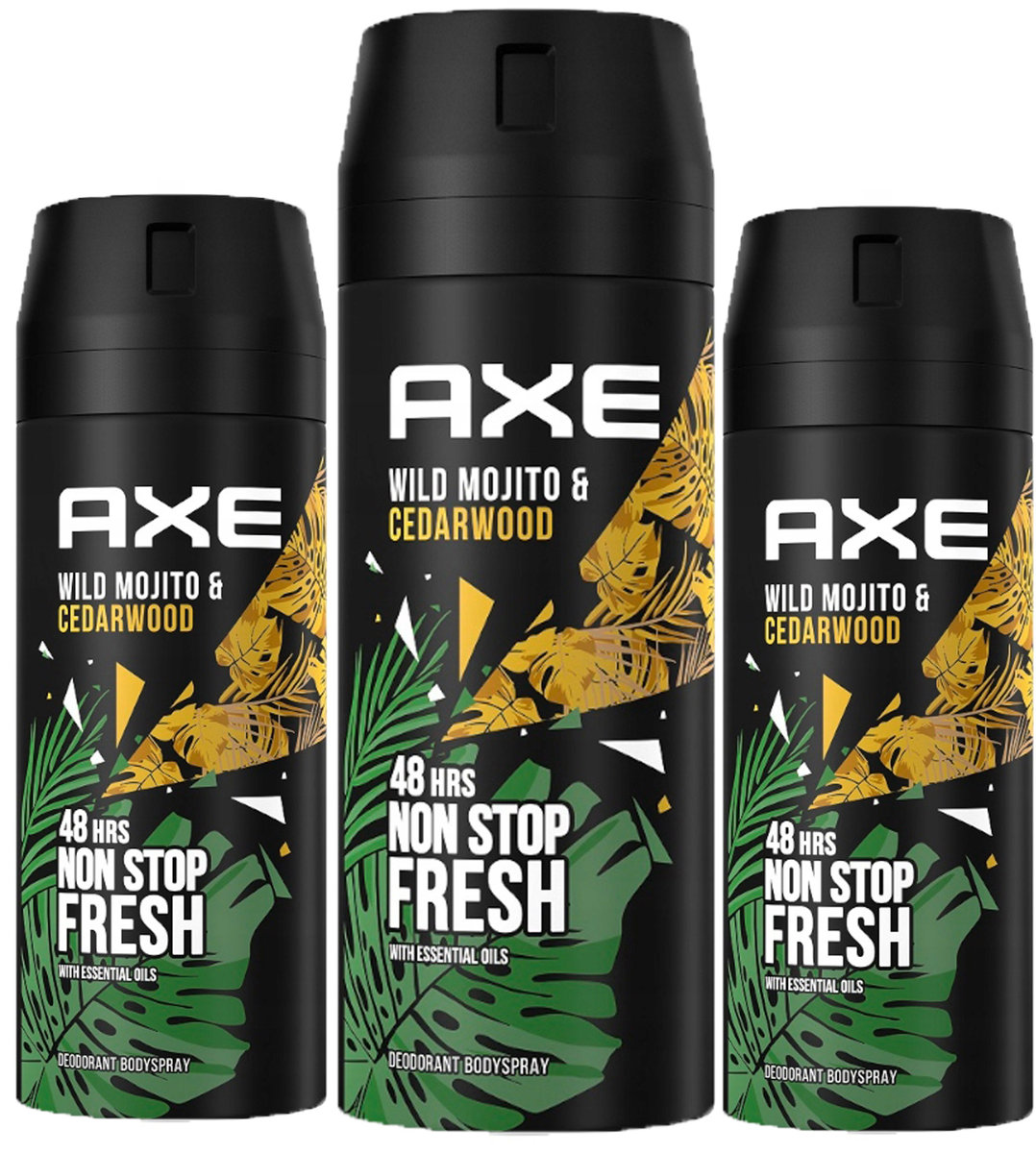 Axe Dezodorant w aerozolu Wild Mojito 3 X 150ml