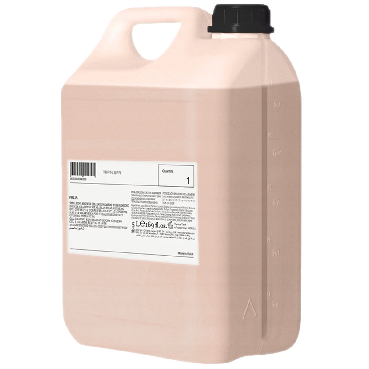Prija, Odżywczy Płyn Do Kąpieli Z Drobinkami Złota, Kremowa Pianka, Żeń-szeń, 2x5l