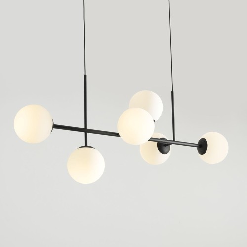 Fin lampa wisząca 6-punktowa czarna 1120K1