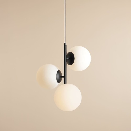 Fin M lampa wisząca 3-punktowa czarna 1120E1_M