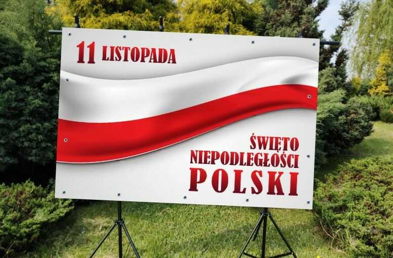 Święto Niepodległości- Baner do szkoły i przedszkola