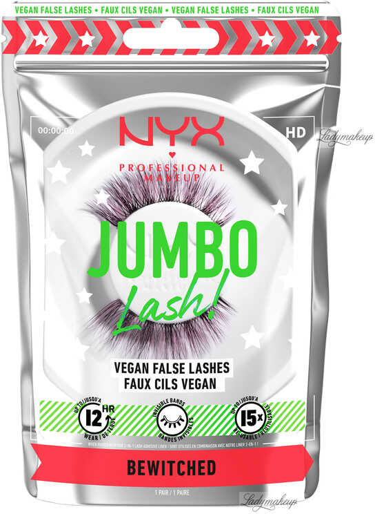 NYX Professional Makeup - JUMBO Lash! Vegan False Lashes - Wegańskie sztuczne rzęsy - BEWITCHED