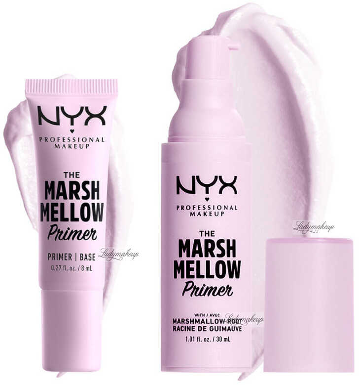 NYX Professional Makeup - MARSHMALLOW PRIMER SET REGULAR+MINI - Zestaw - Baza pod makijaż 30 ml + 8 ml
