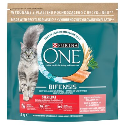 Karma dla kota PURINA ONE Sterilcat Łosoś & Pszenica 1.5 kg