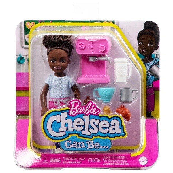 Barbie Lalka Chelsea Kariera Baristka HKD95 GTN86 MATTEL