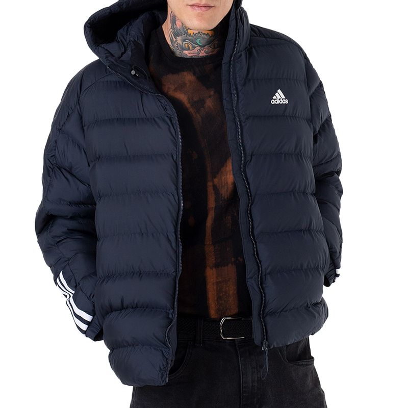 Kurtka adidas Itavic 3-Stripes Midweight Hooded GT1686 - granatowa