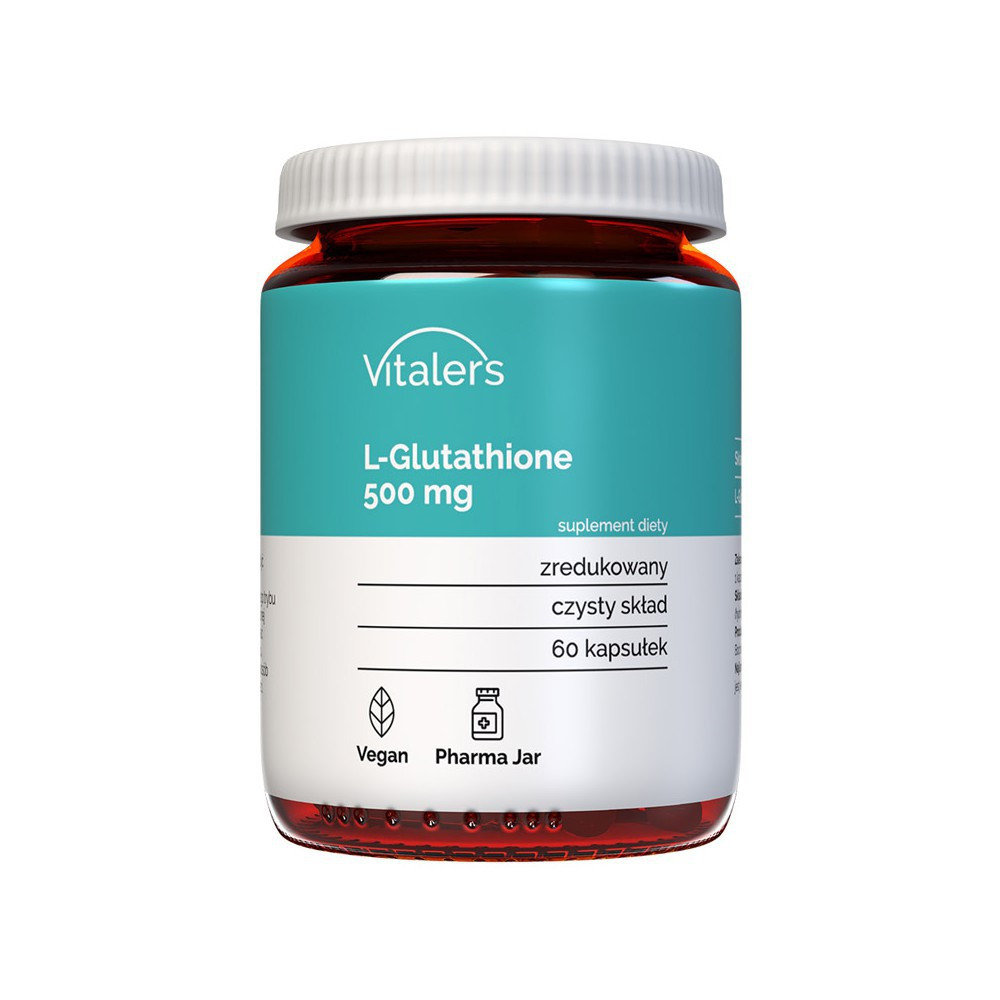 Vitaler's, L-Glutathione (Glutation) 500 mg, 60 kaps.