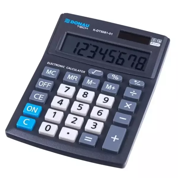 Kalkulator biurowy 8 cyfr czarny - Donau