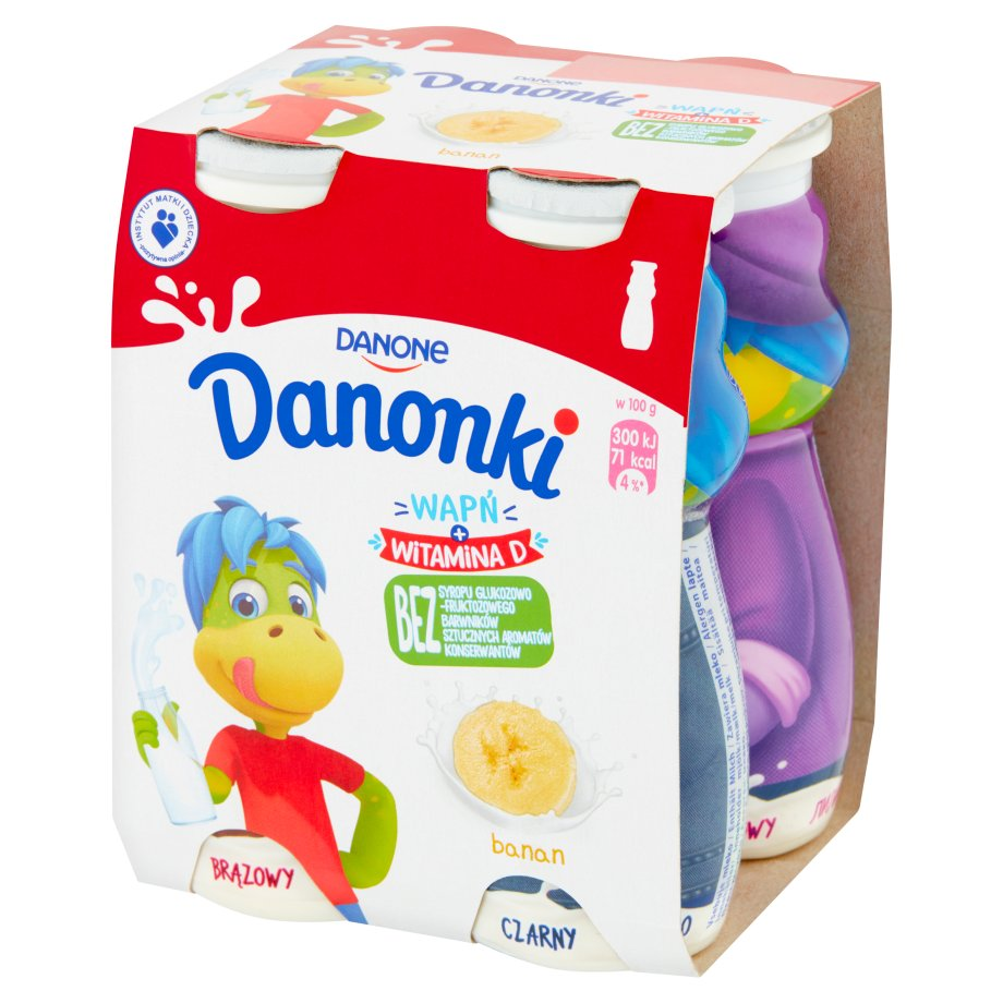Danone - Danonki do picia o smaku bananowym