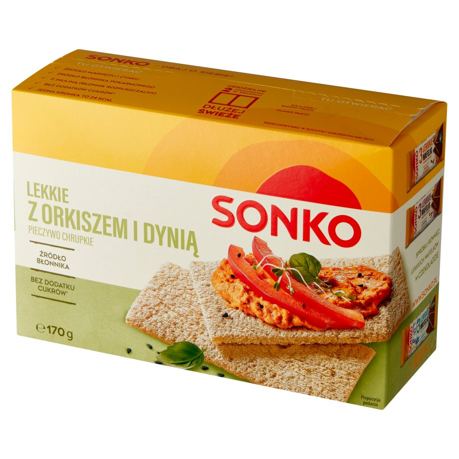 Sonko - Pieczywo chrupkie Lekki z orkiszem i dynią