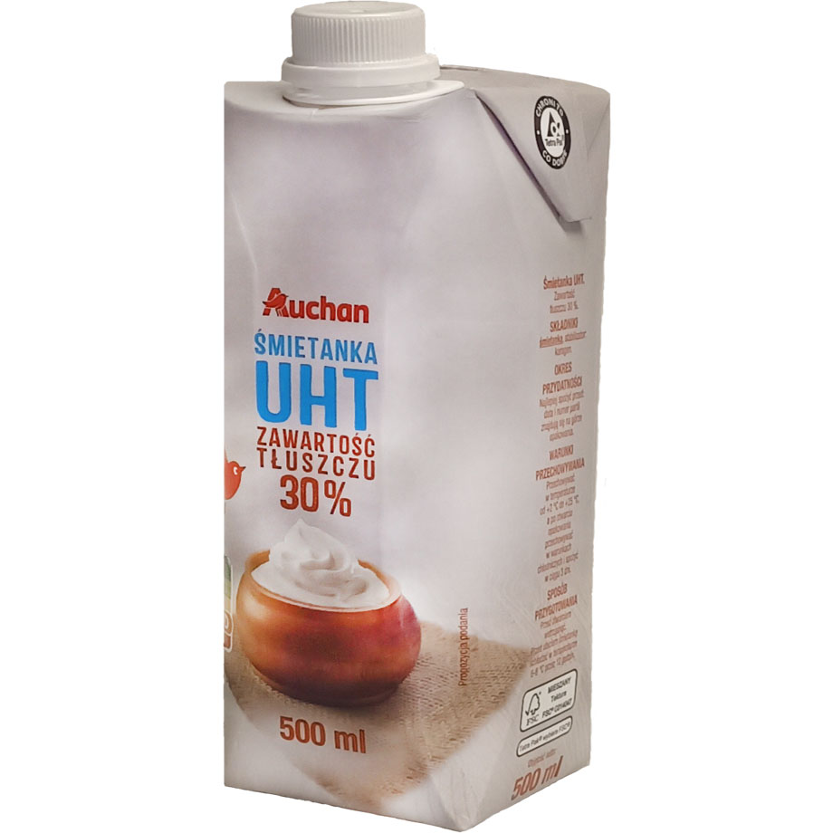 Auchan - Śmietanka UHT 30%