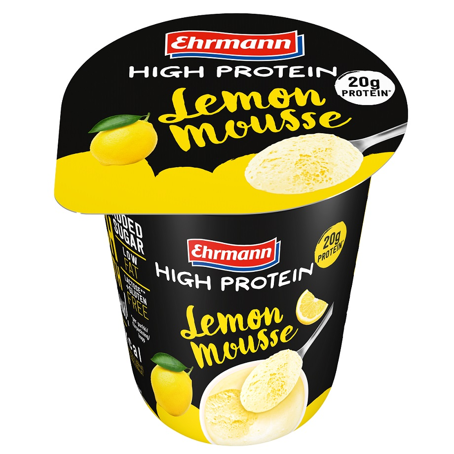 EHRMANN - High Protein Mus o smaku cytrynowym