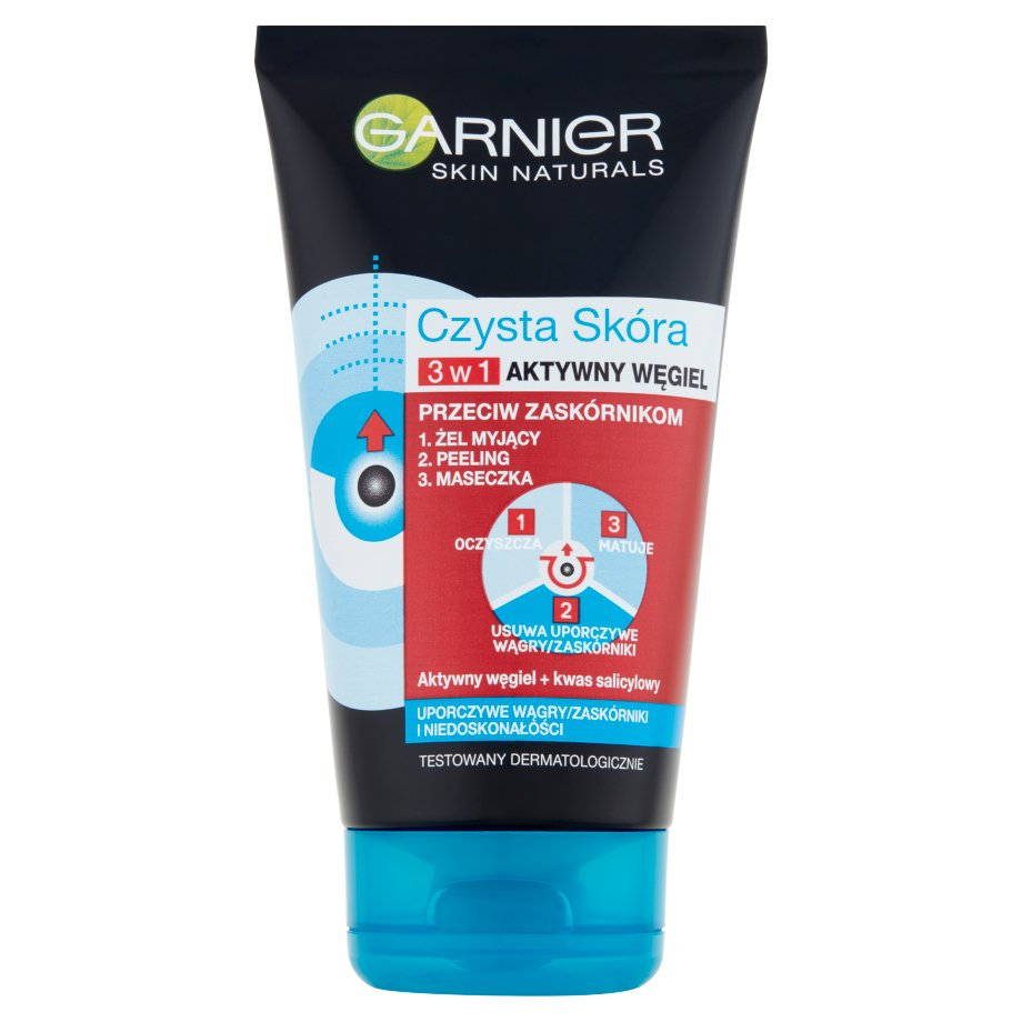 Garnier - Żel do twarzy czysta skóra węgiel
