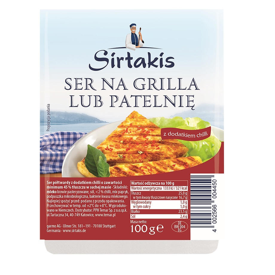 Sirtakis - Ser na grilla lub patelnię z dodatkiem chilli