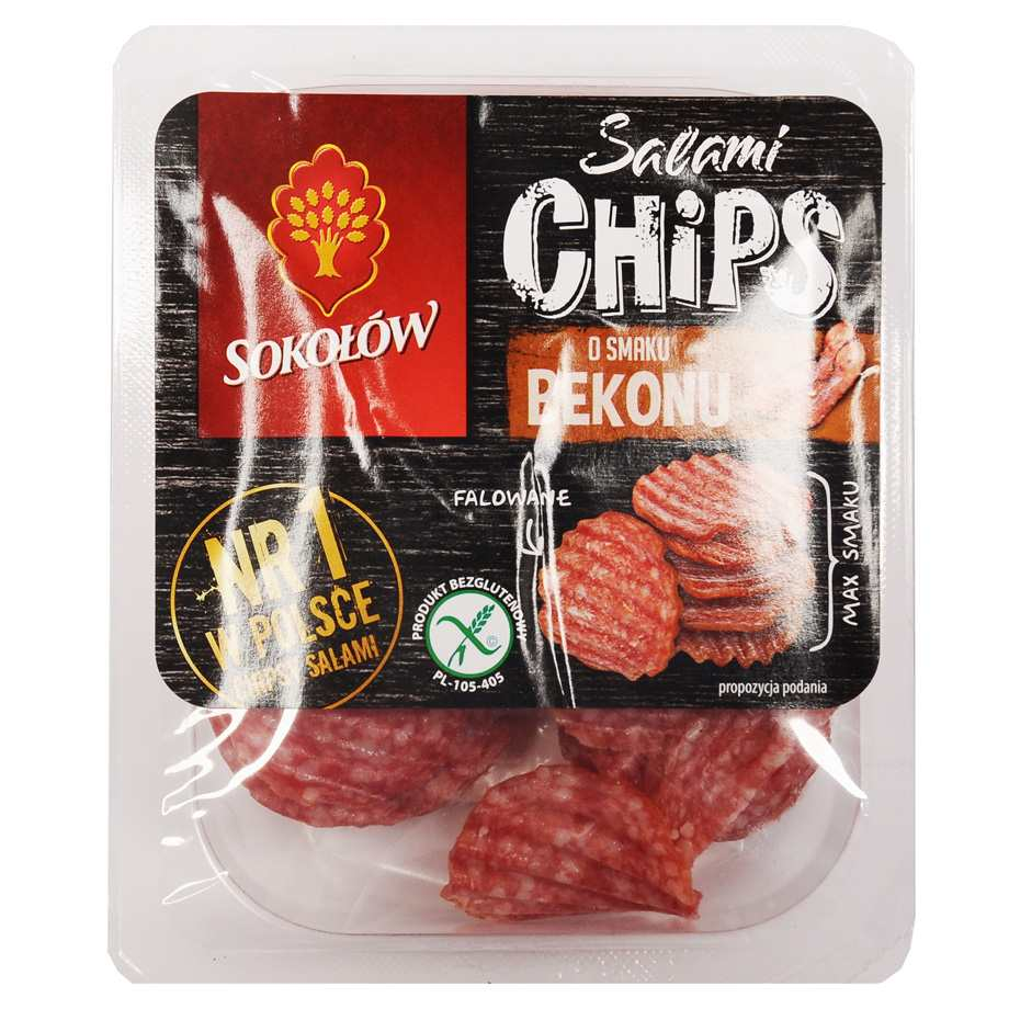 Sokołów - Salami Chips o smaku bekonu