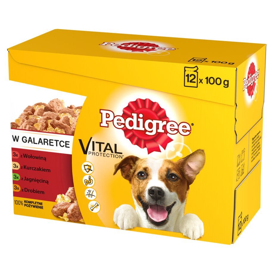Pedigree - Karma mix smaków w galarecie dla dorosłych psów