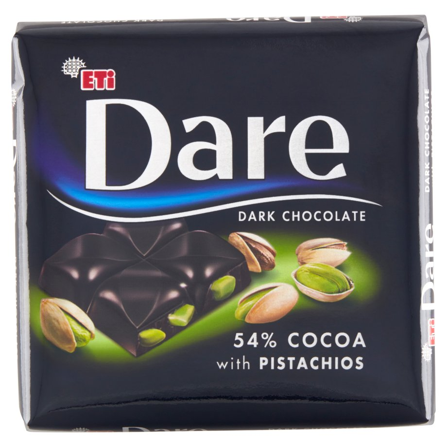 Dare - Czekolada gorzka 54% z pistacjami