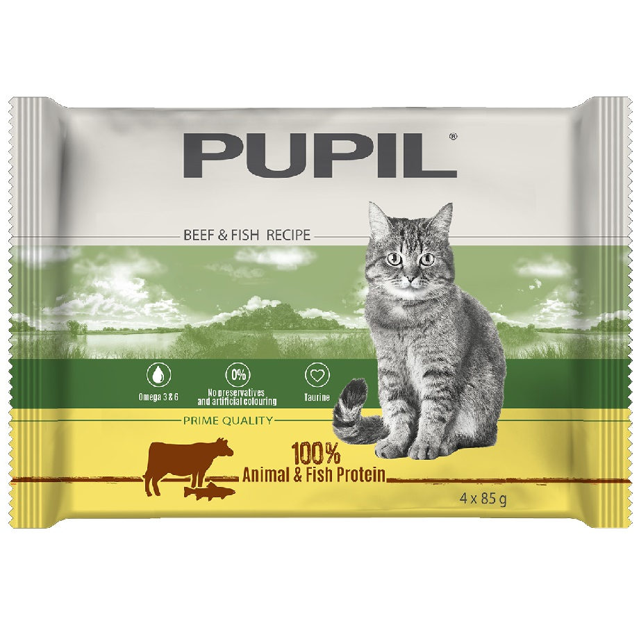 PUPIL Prime Quality - Mokra karma dla kota mix mięsno rybny