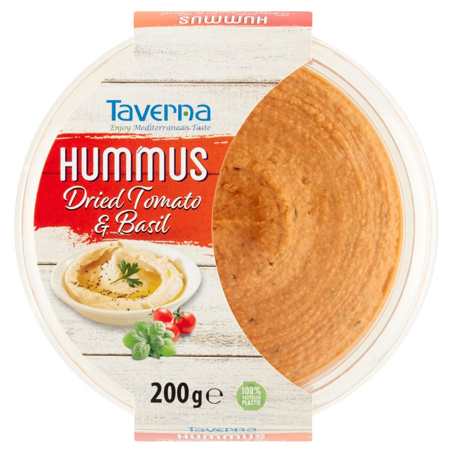 Taverna - Hummus z suszonymi pomidorami i bazylią