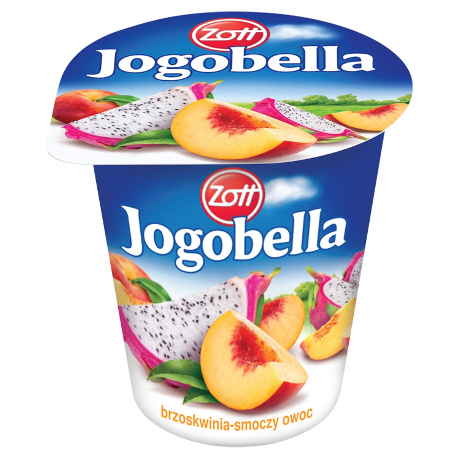 Jogobella - Jogurt z brzoskwiniami i smoczym owocem