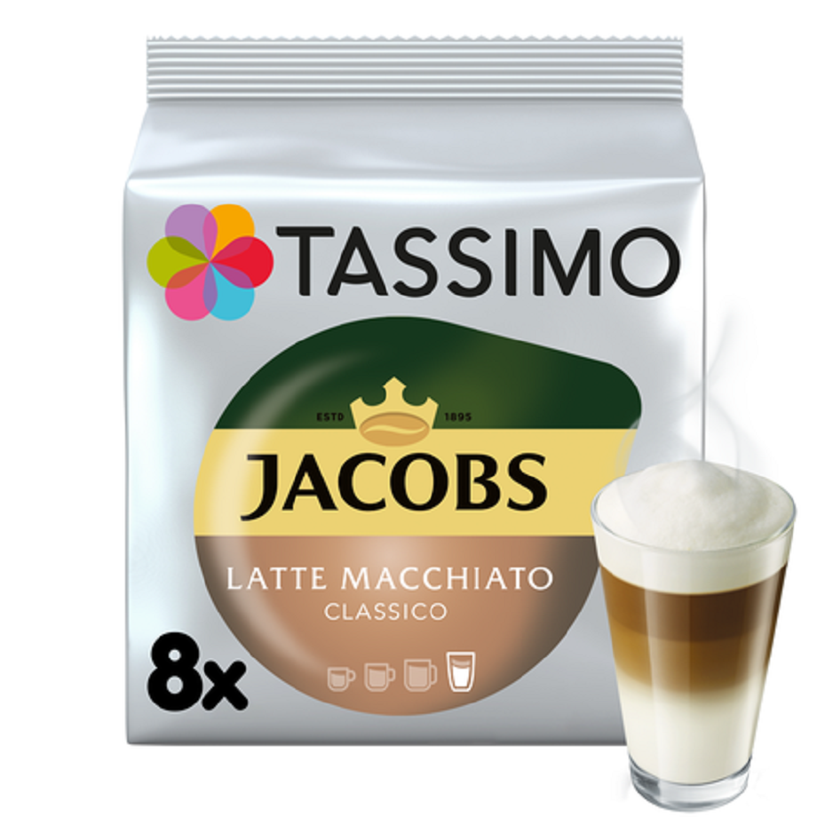Tassimo - Kawa w kapsułkach Jacobs Latte Macchiato Classico