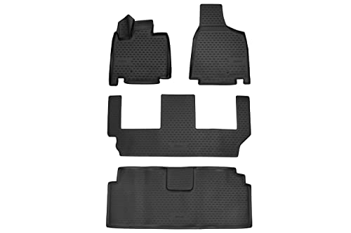 Dopasowane dywaniki samochodowe ELEMENT 3D zaprojektowane do Dodge Grand Caravan, 2008-2011, 4-częściowy