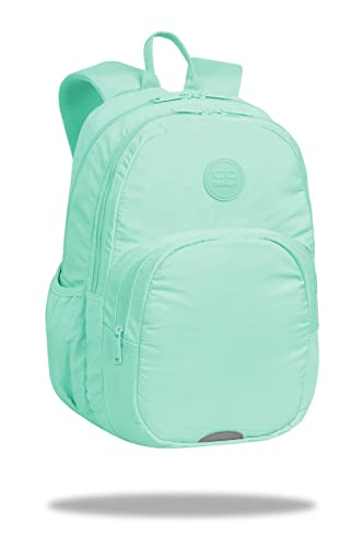 Coolpack F109645, Plecak szkolny RIDER PASTEL/POWDER MINT, Green, Ciasto/mięta w proszku, 43 x 31 x 19 cm, Designer