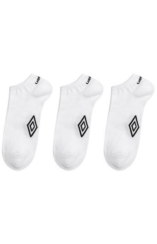 Umbro bawełniane białe stopki 3-pack, Kolor biały, Rozmiar 35-38, Umbro - Primodo.com