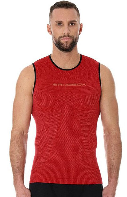 Bezrękawnik męski 3D Run PRO SL10290, Kolor czerwony, Rozmiar S, Brubeck - Primodo.com